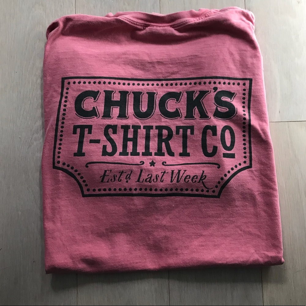 Chucks T-shirt Co. comfort colors t shirt